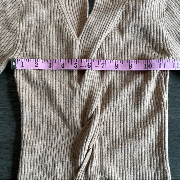 Catherine Malandrino Knit Sweater Top S Beige Tan Brown - Picture 7 of 9